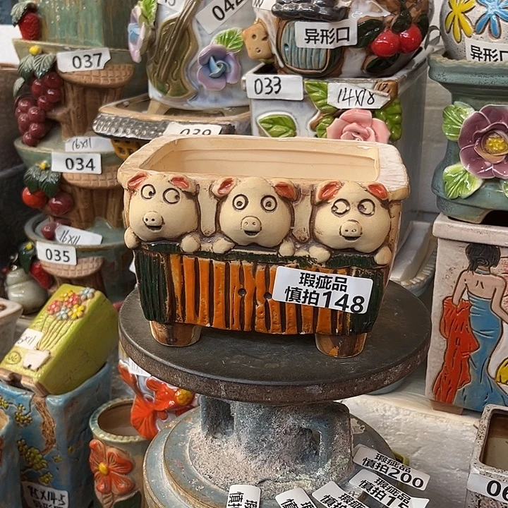 粗陶材质多肉花盆148