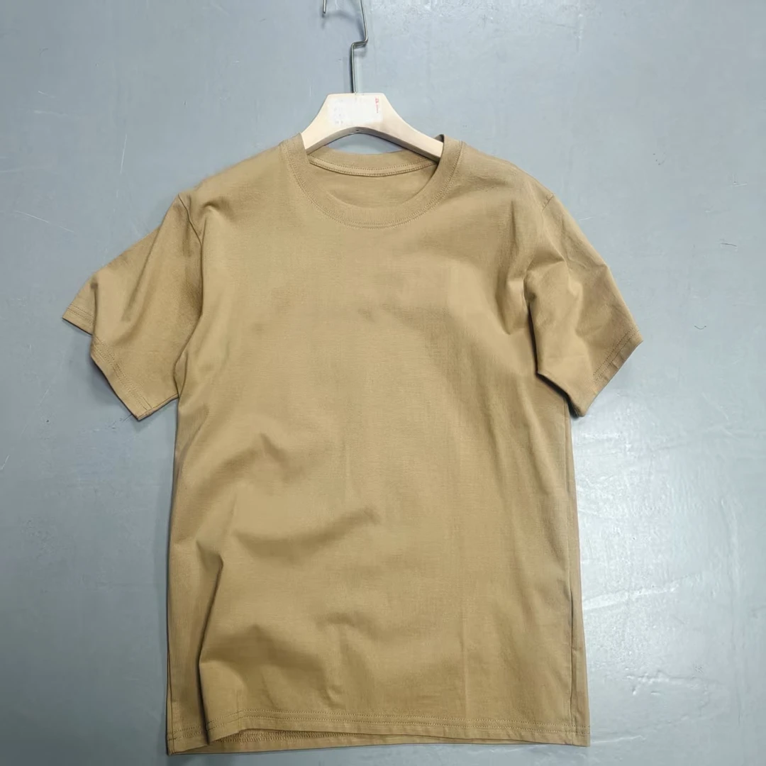 【南油玲姐】卡其色数字男女款短袖T恤TX169