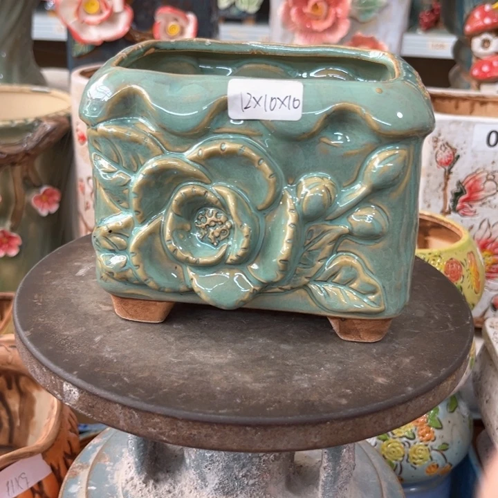 紫砂花盆粗陶材质多肉花盆