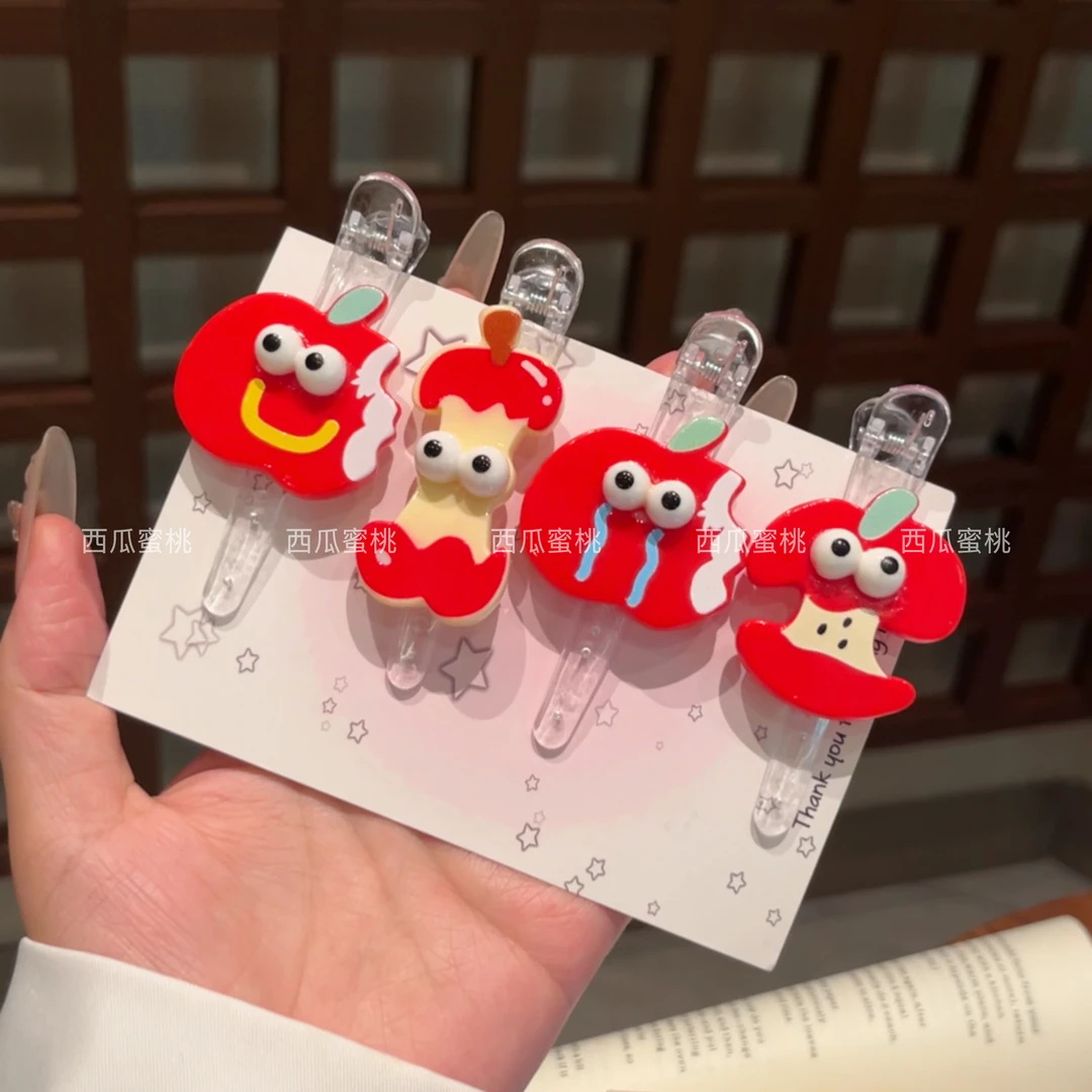 简约边夹女一字夹可爱甜美发夹刘海夹头饰复古风法式