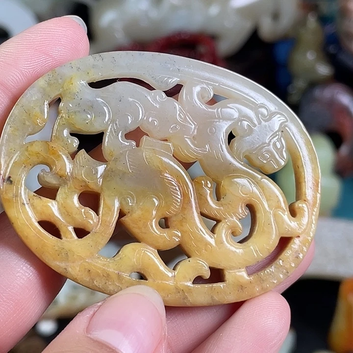 和田玉未镶嵌挂件