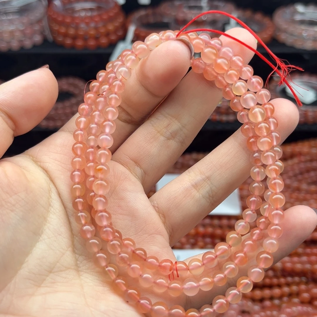 南红玛瑙未镶嵌手链