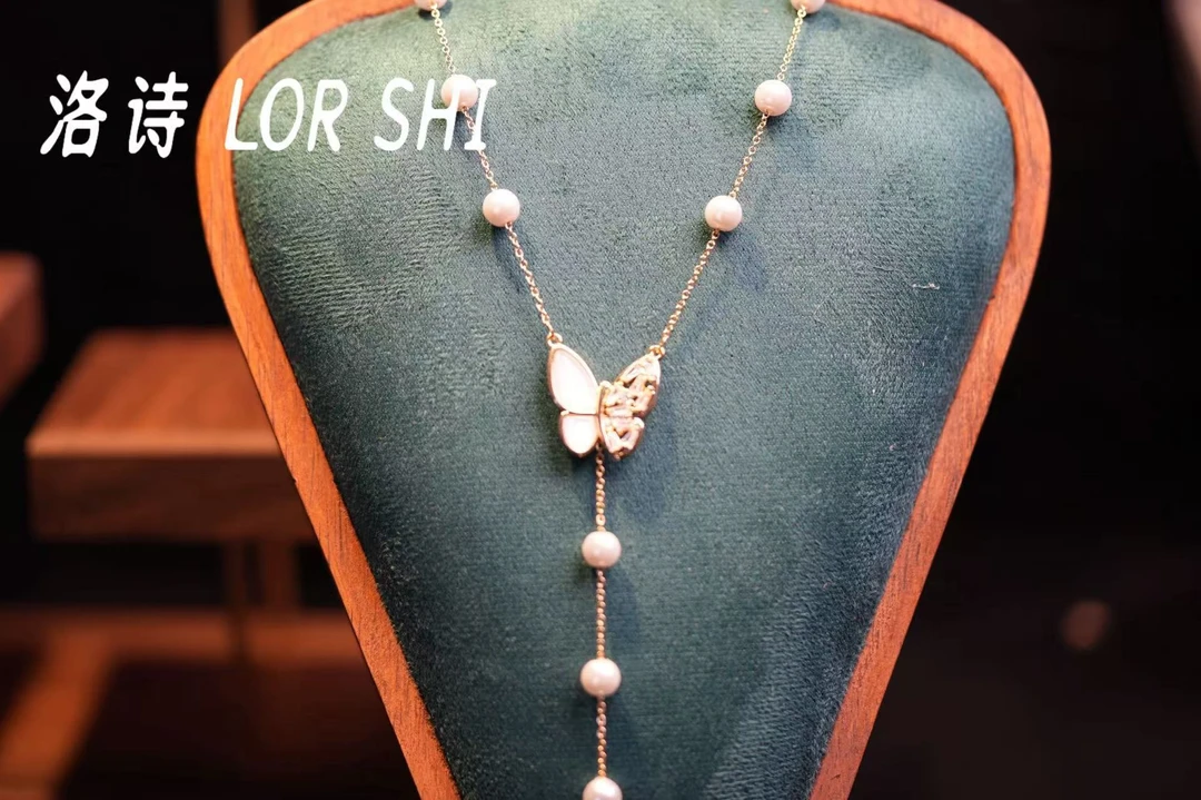 铜合金仿珍珠项链 洛尔诗LOR SHI铜合金仿珍珠项链【曦光雪羽】项链