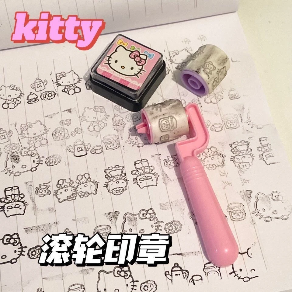 【艺凡】KT造型滚轮印章DIY可爱少女心kt造型送闺蜜礼物装饰用品