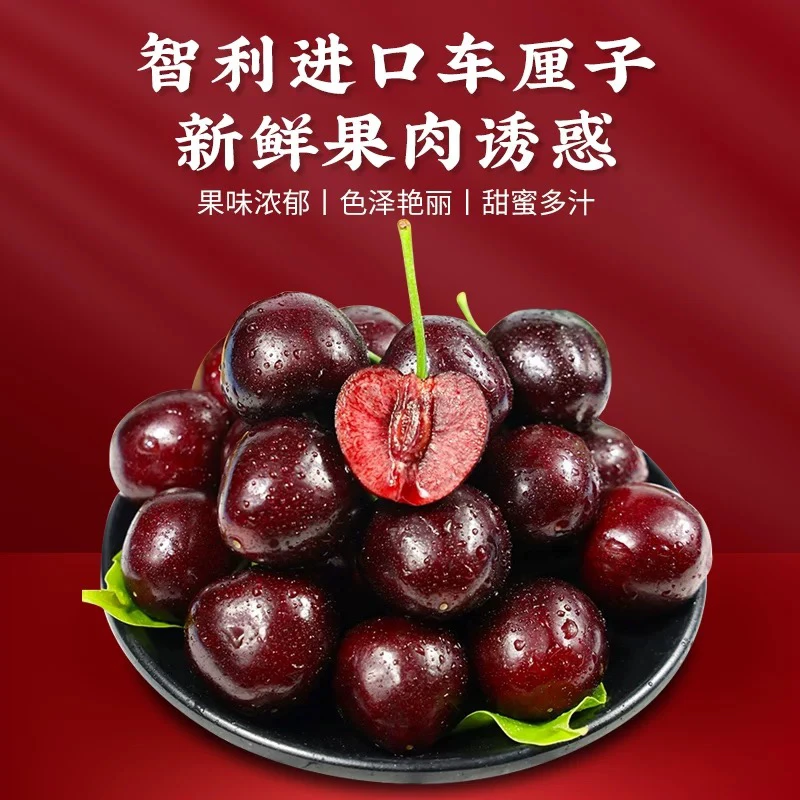 （甄选） 红龙 JD 拉宾斯 10斤 海运智利车厘子京东包邮 内附果径卡