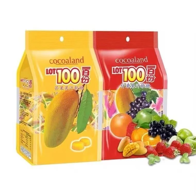 【保质期至2026.9】百分百果汁软糖320g*2包 口味随机发