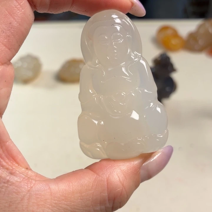 玛瑙/玉髓未镶嵌吊坠(不含链)