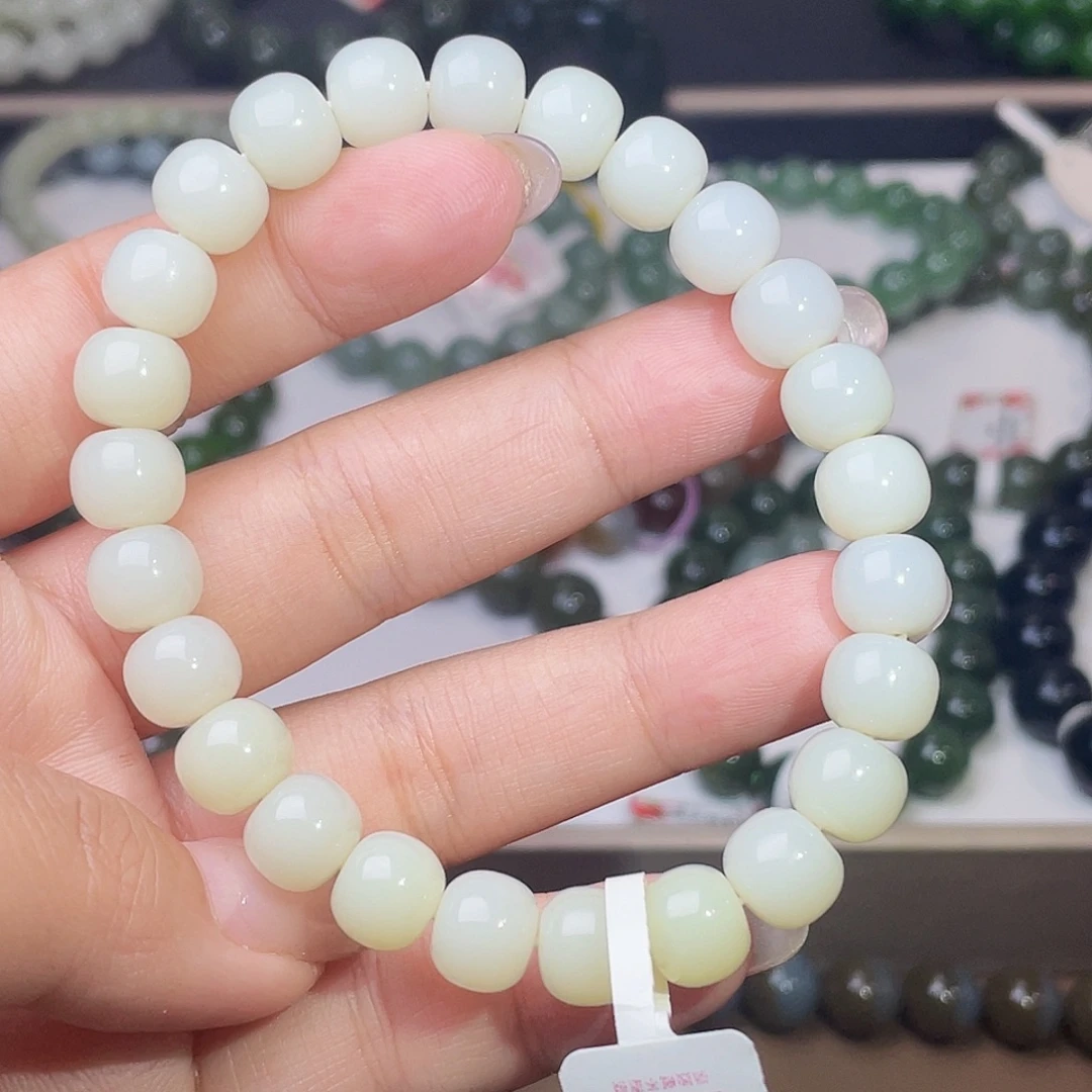 未镶嵌手链和田玉9 特细