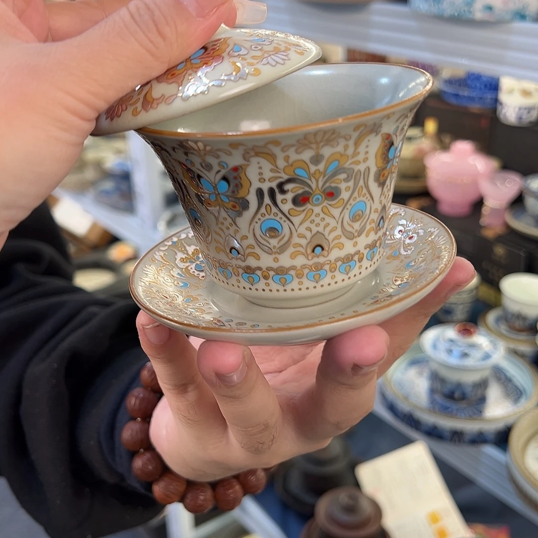 盖碗很漂亮我很喜欢