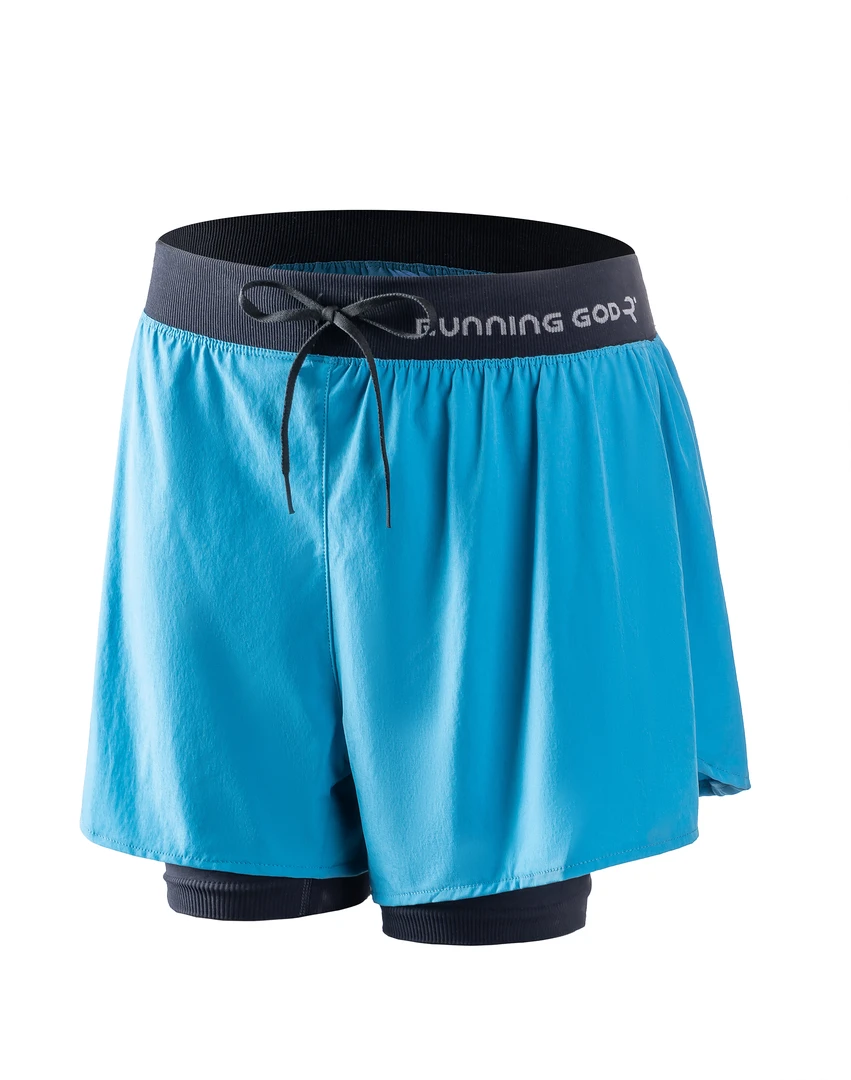 【跑神定制】专业跑步马拉松防磨舒适抗菌速干短裤内衬假两件运动裤