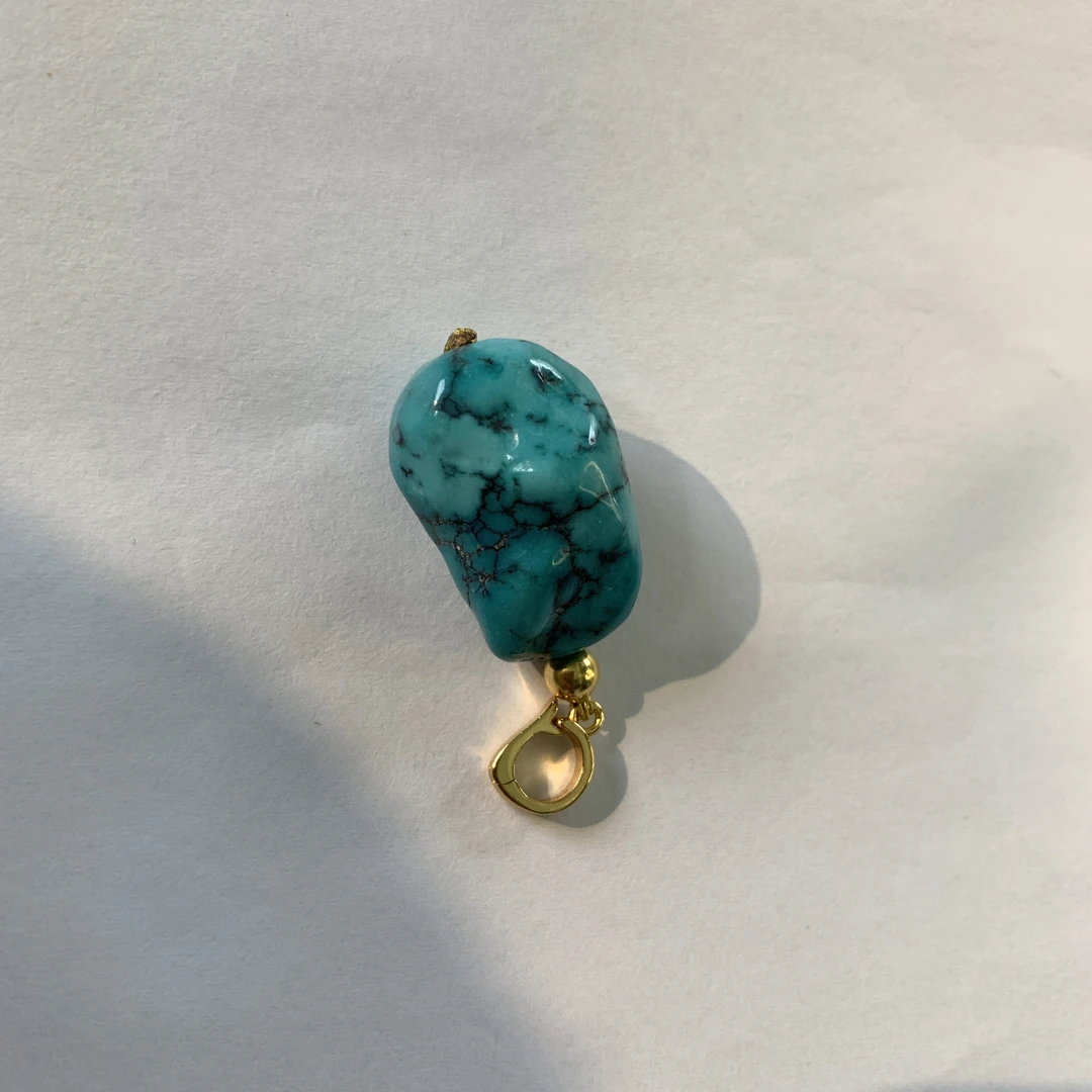 绿松石高瓷玉化料精品吊坠