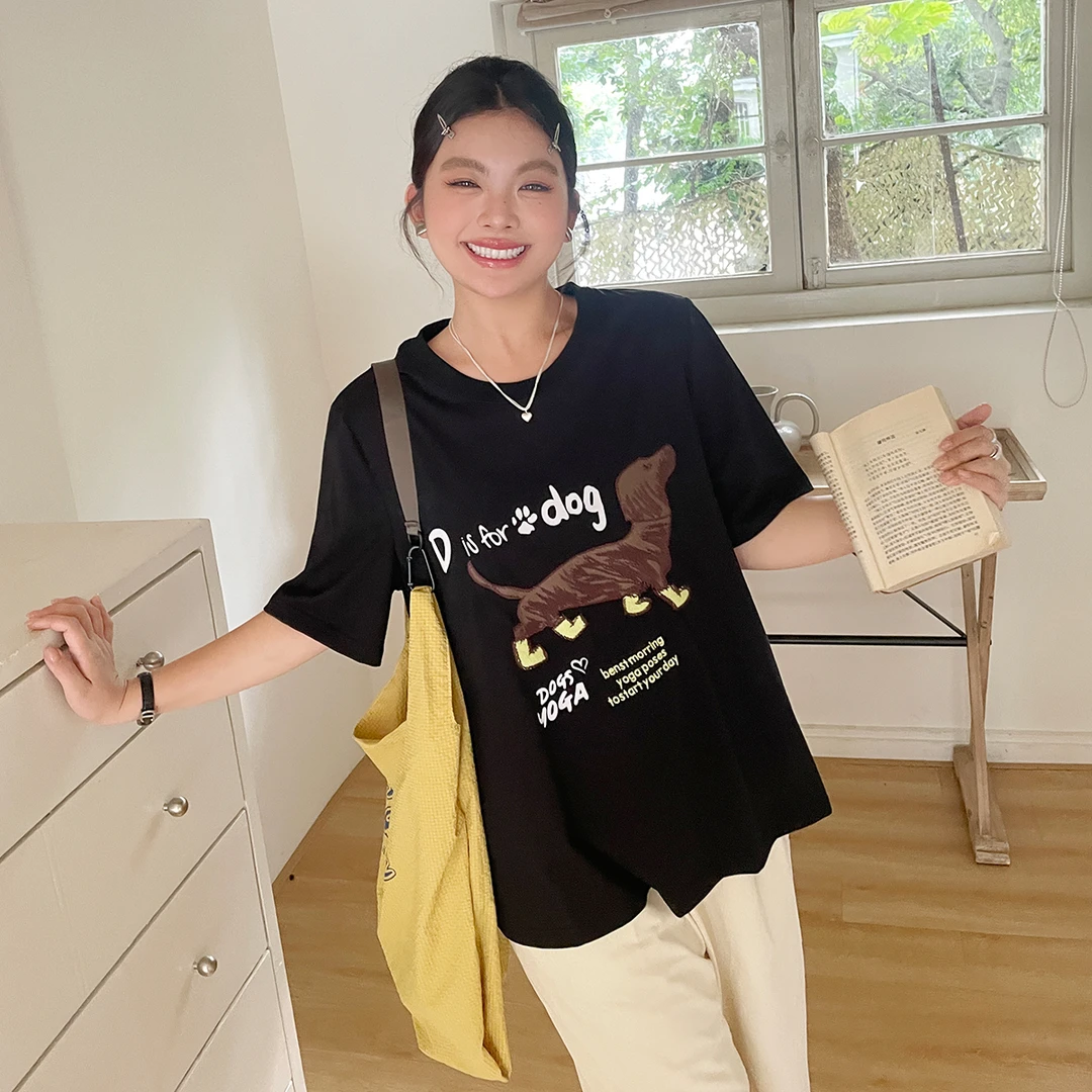 夏季穿搭2025新款漂亮短袖t恤显瘦胖mm大码女装洋气独特别致上衣