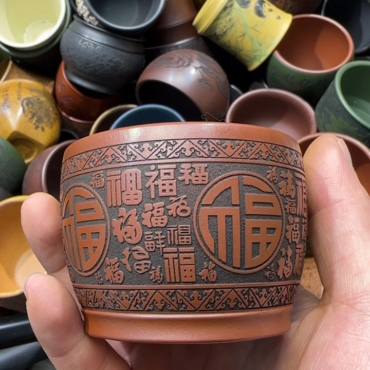 茶杯绿泥全手工制作工艺
