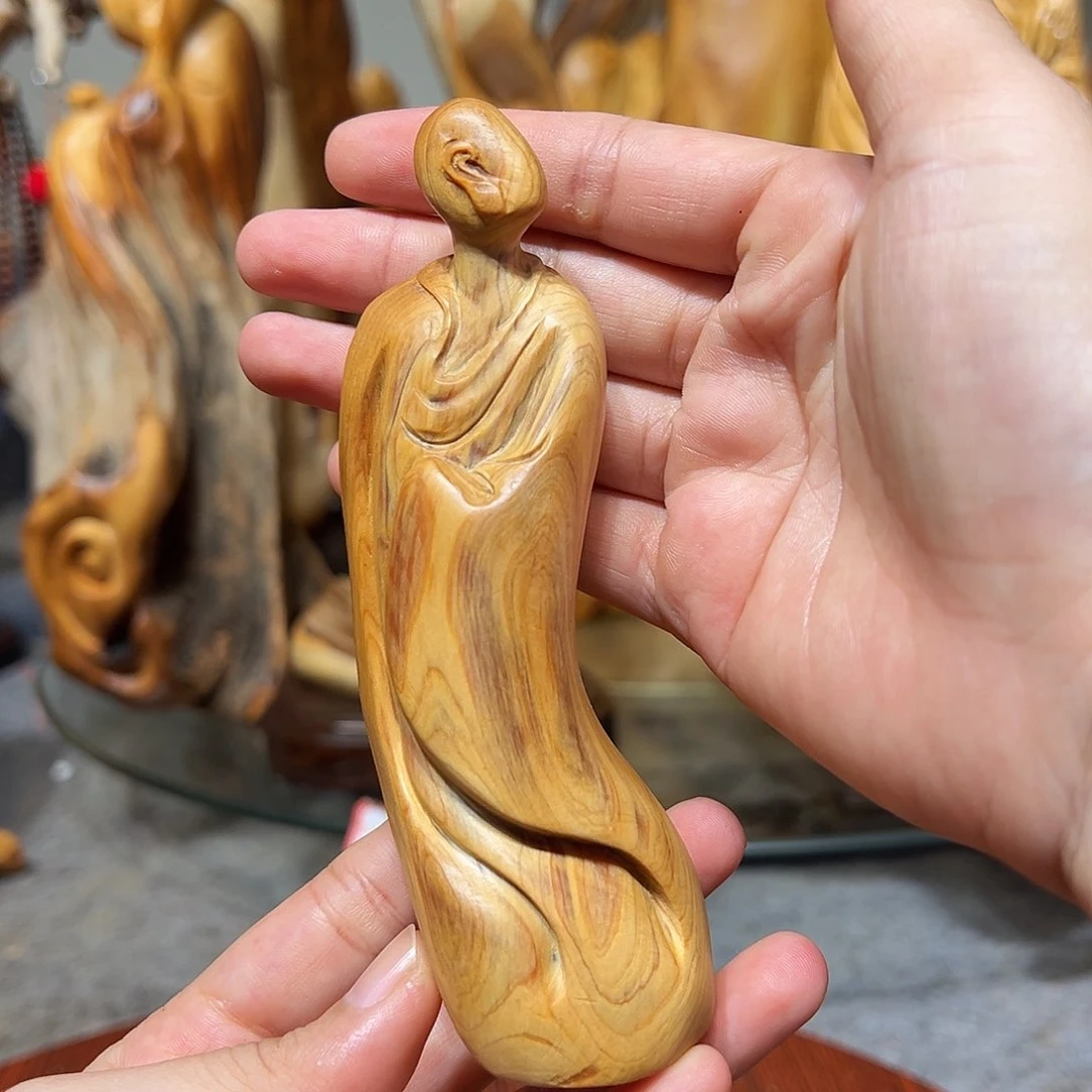 香榧木崖柏木手把件摆件