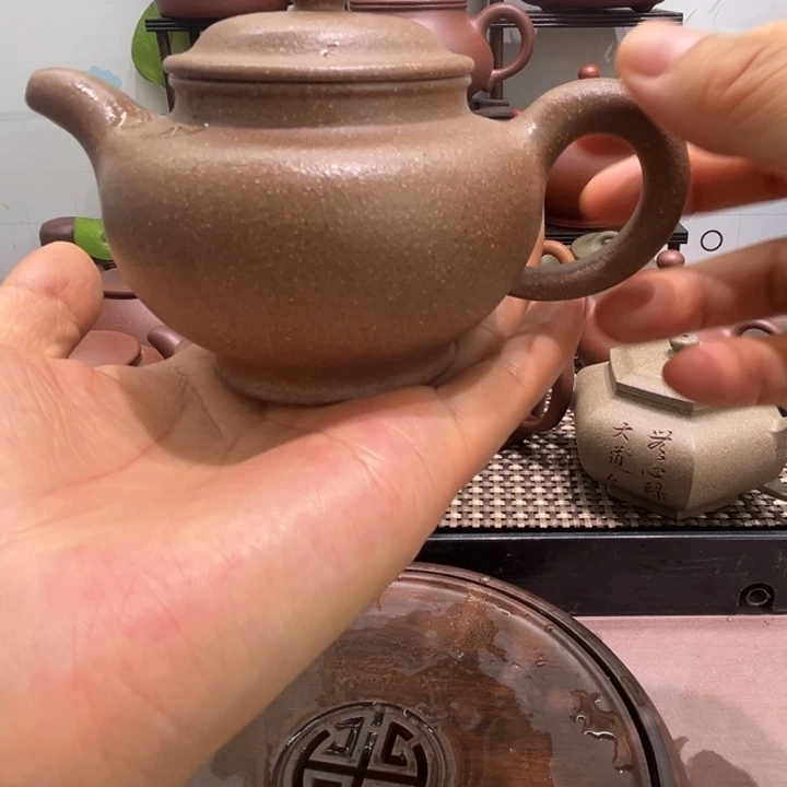 茶壶紫砂老段泥掇只170cc