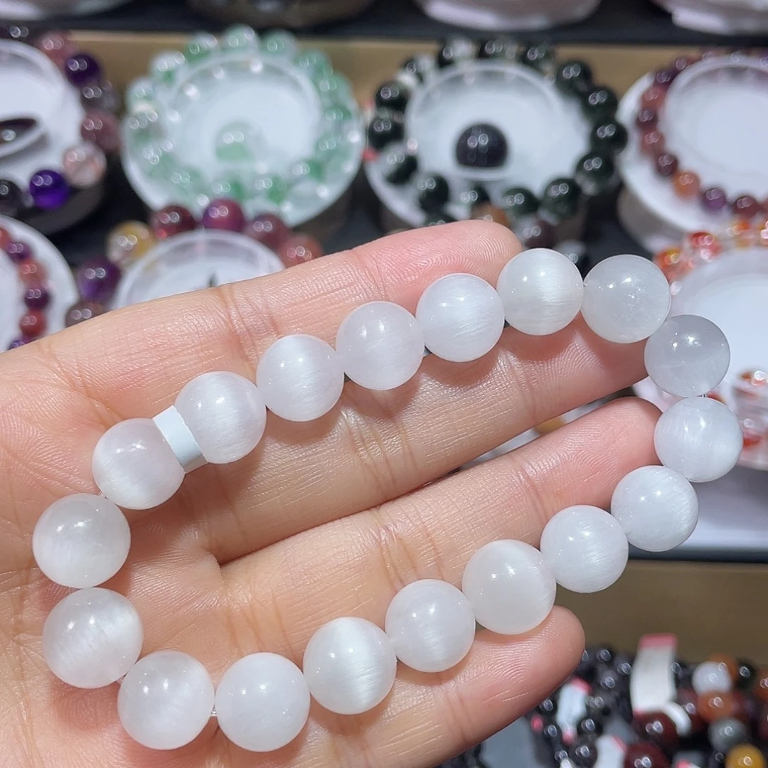 未镶嵌手串水晶白兔毛手串