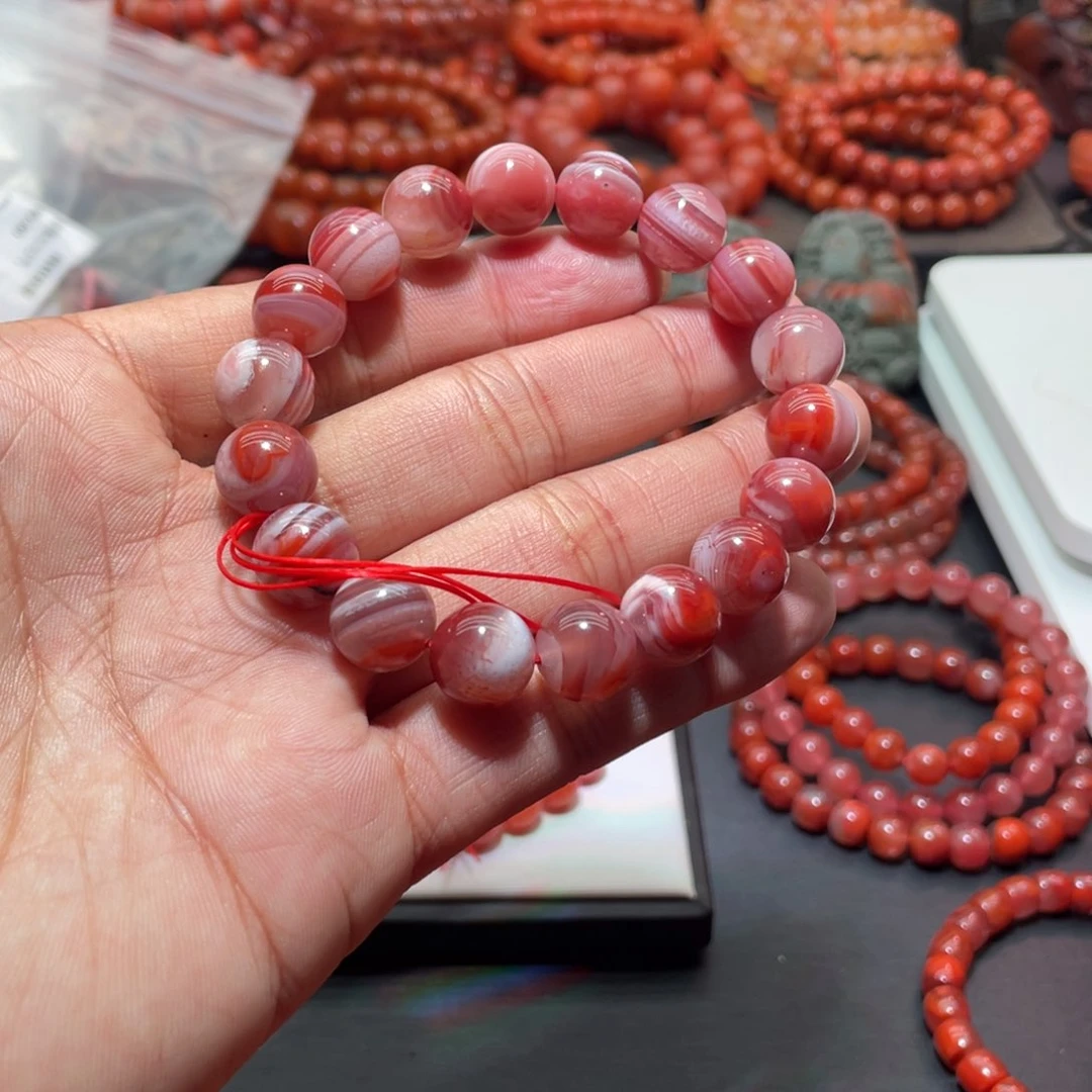南红玛瑙手链未镶嵌