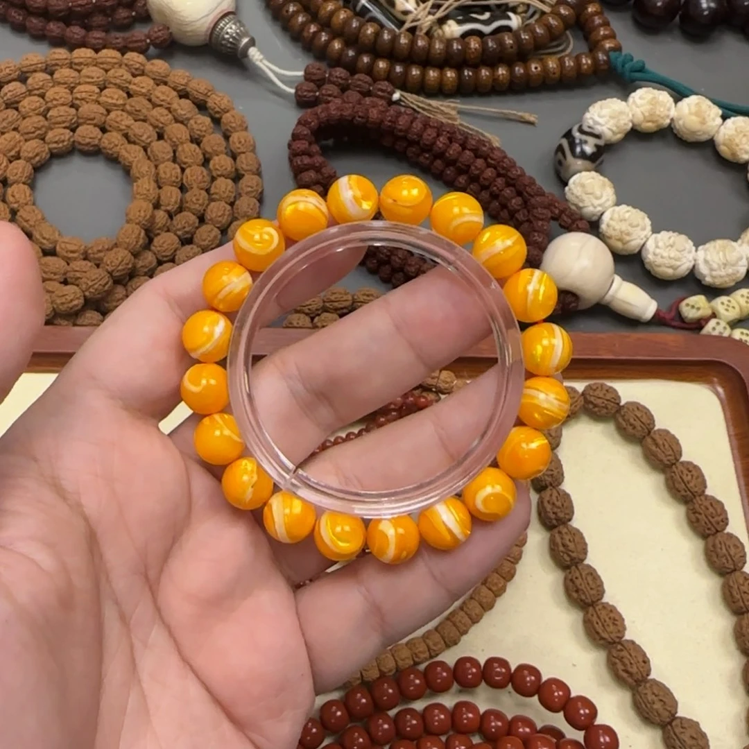 白玉菩提把件吃*新年快乐