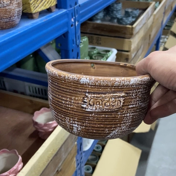 陶瓷花盆单场满9.9发14*8.5