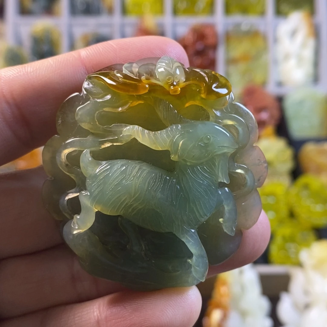 合金蛇纹石玉颈饰