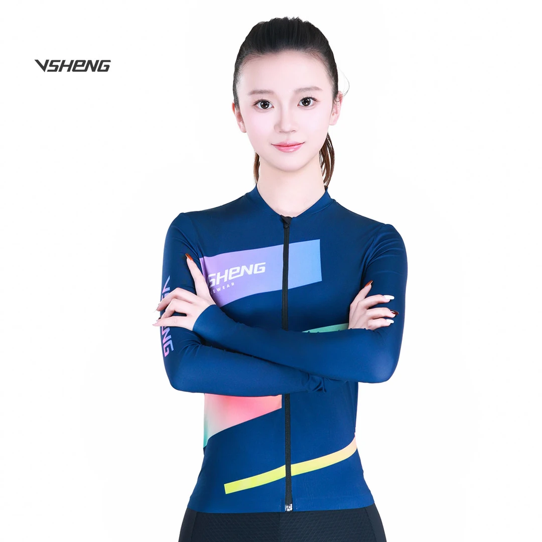 为胜「24款清仓-锋行男女款」春夏长袖薄款牛奶丝骑行服速干透气