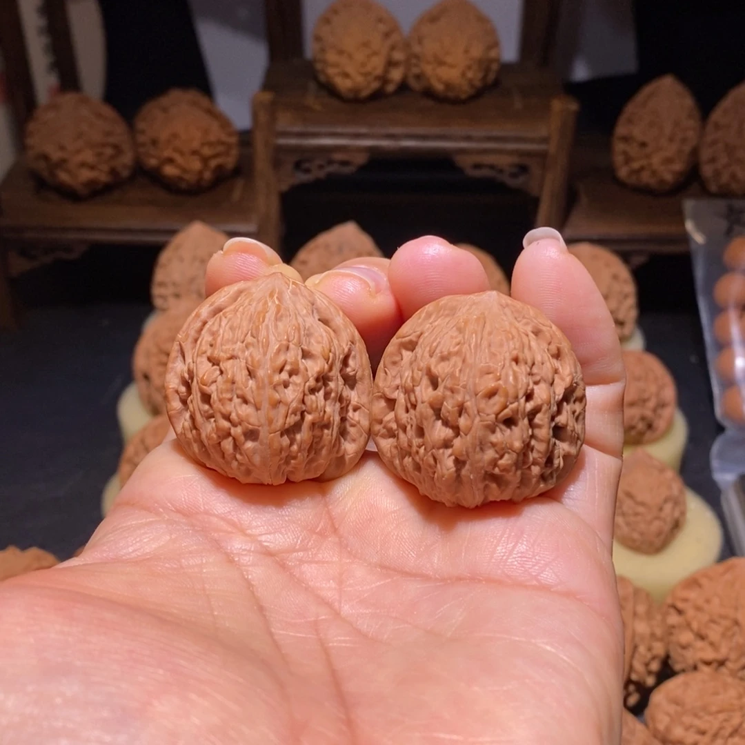 文玩核桃吊坠密纹34