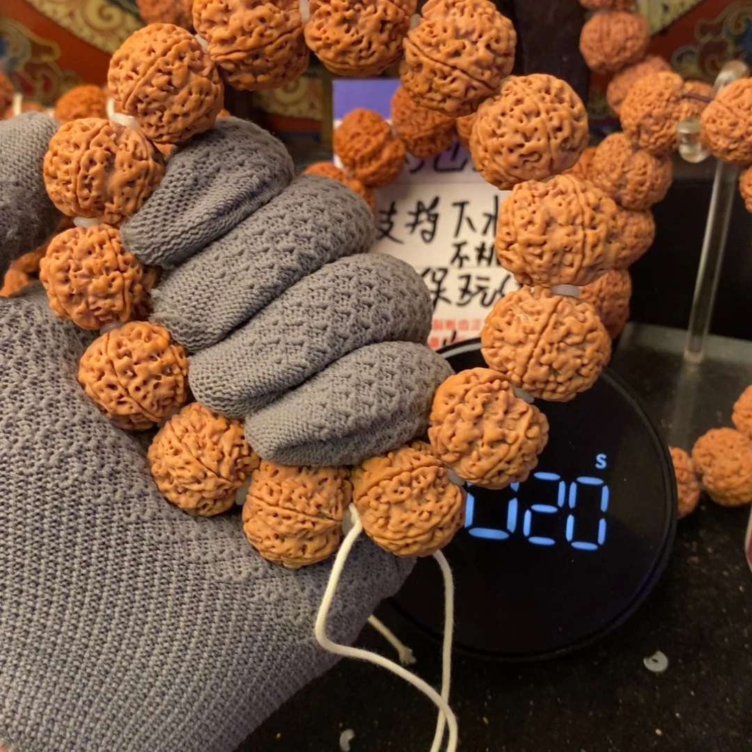 红***先手串金刚菩提22+龙珠