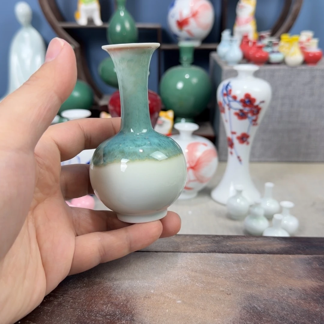 陶瓷手工小花器摆件