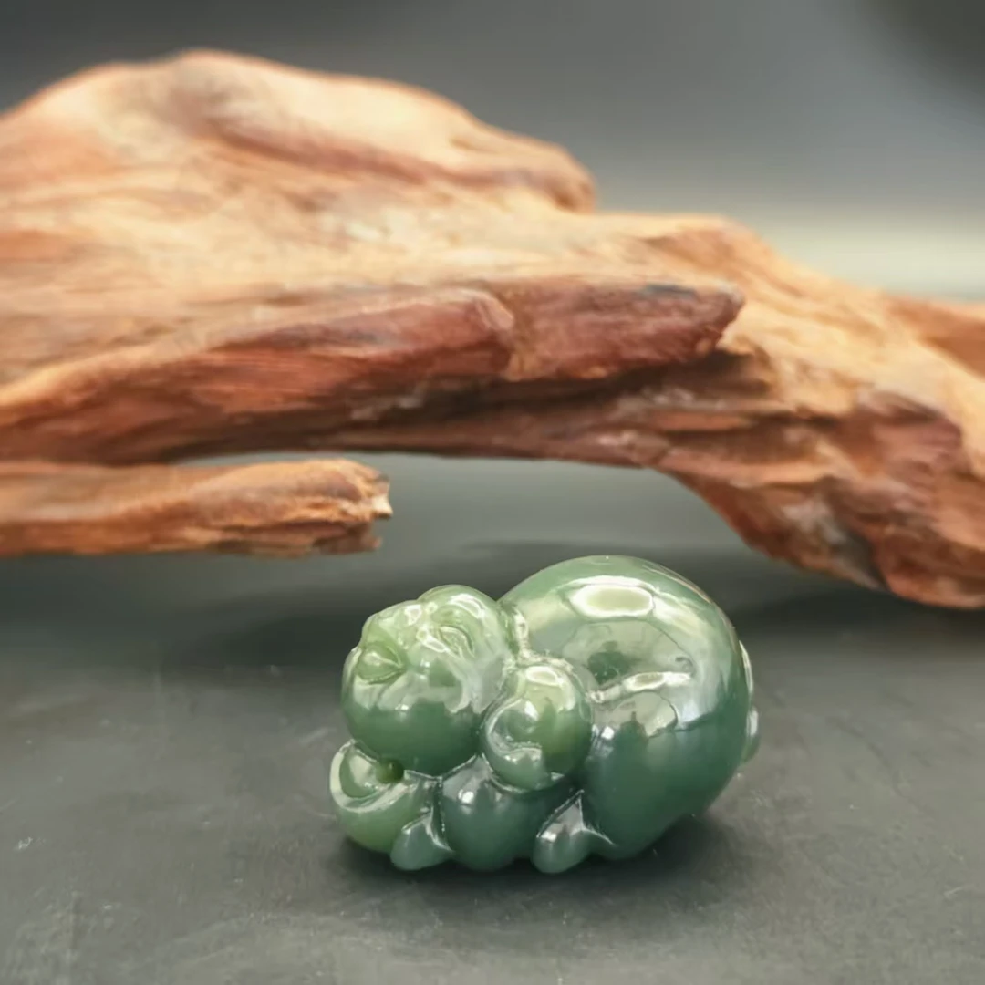 M和田玉福猪吊坠0038