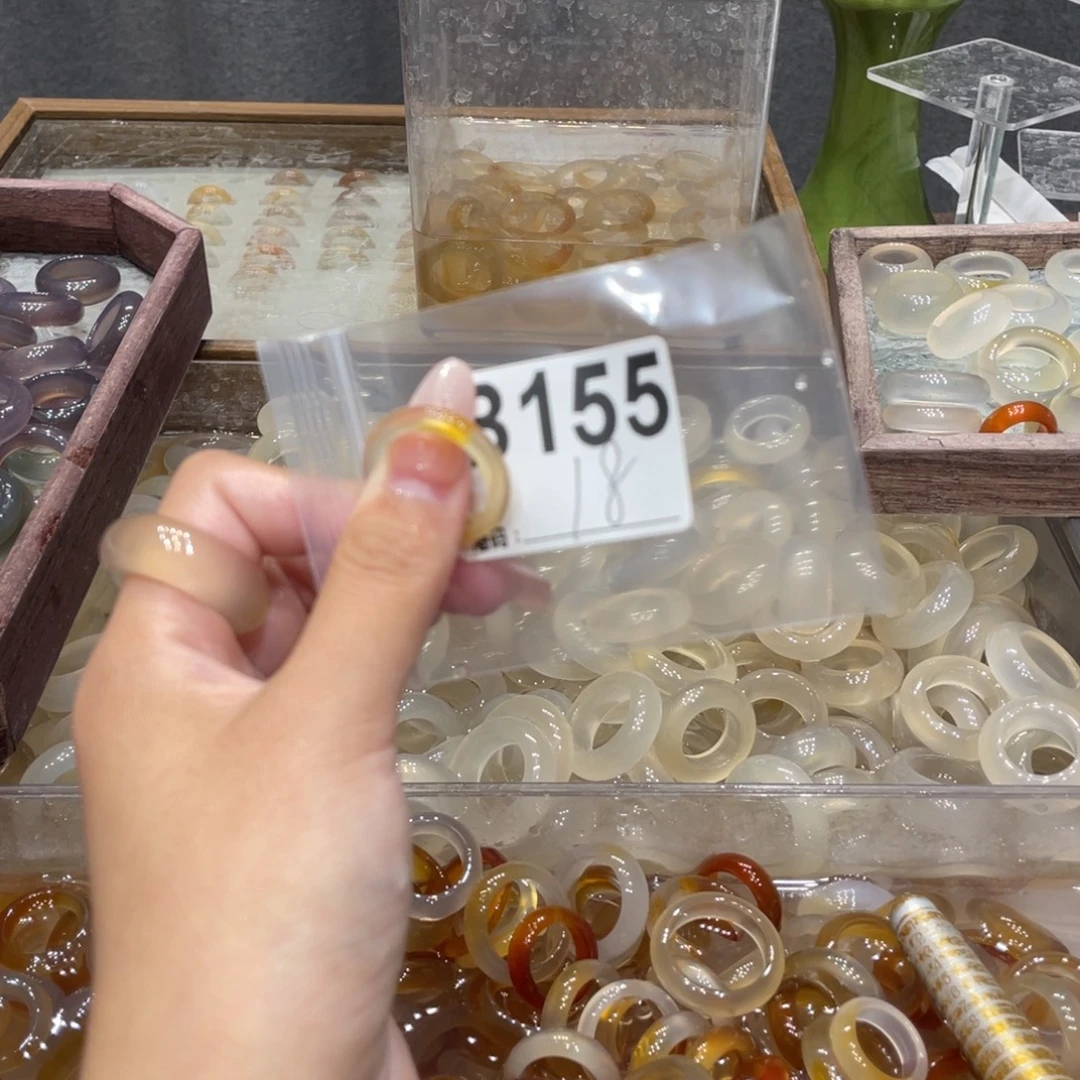 玛瑙/玉髓未镶嵌戒指155