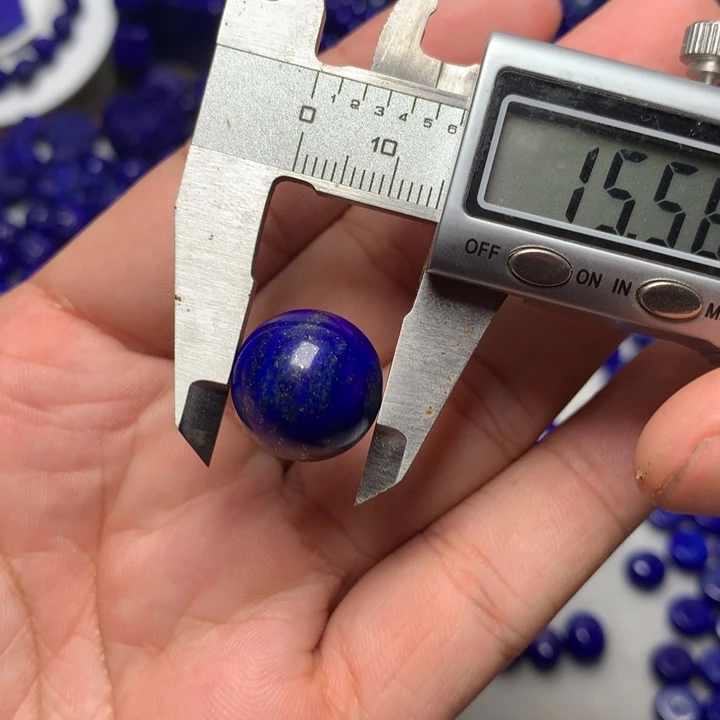 青金石未镶嵌15mm圆珠