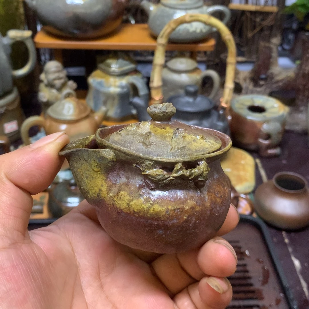 茶壶紫砂纯自然高温裸柴烧