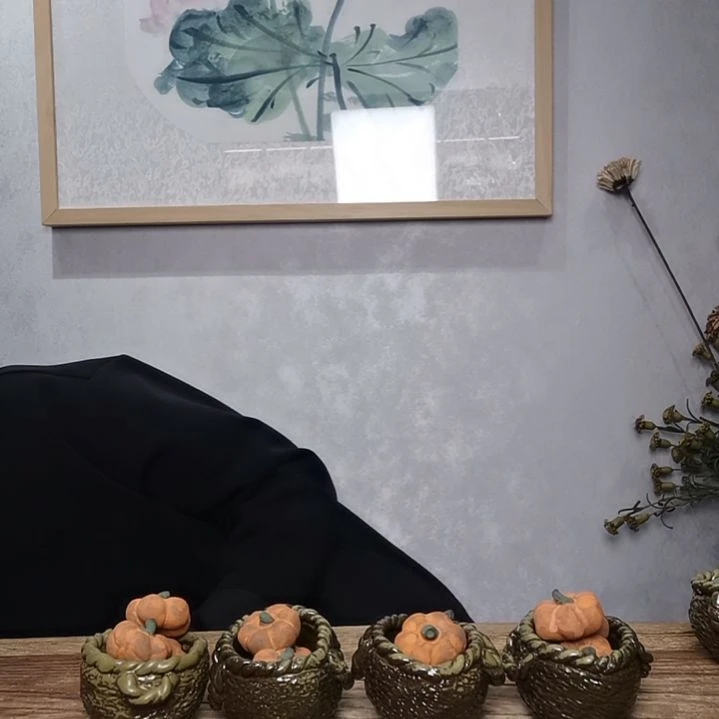 粗砂民俗系列作品筐瓜组合游****?