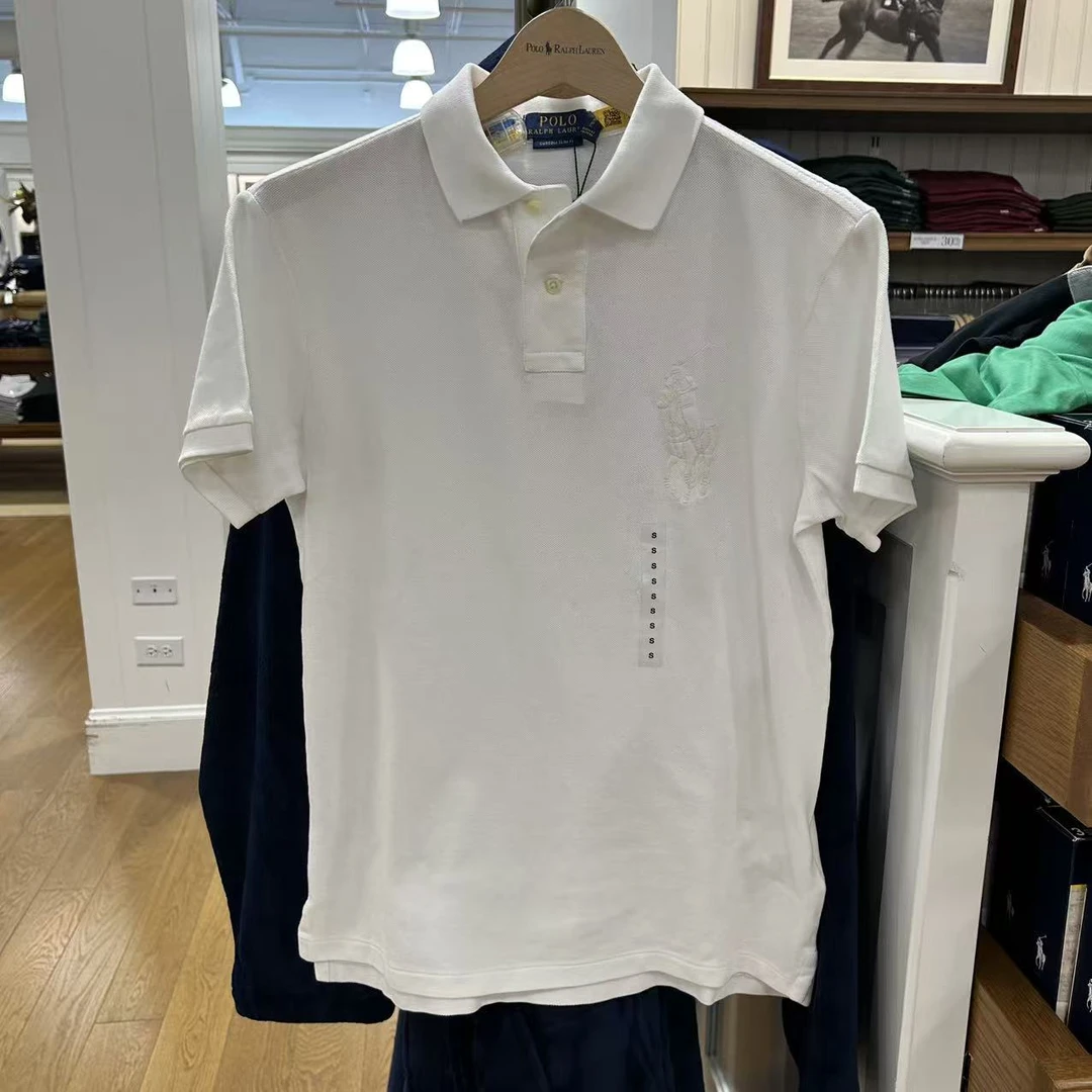 奥莱拉夫劳伦大马标修身版Polo衫男士