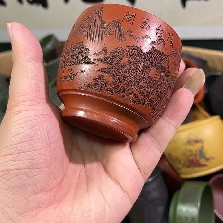 茶杯紫砂全手工紫砂主人杯