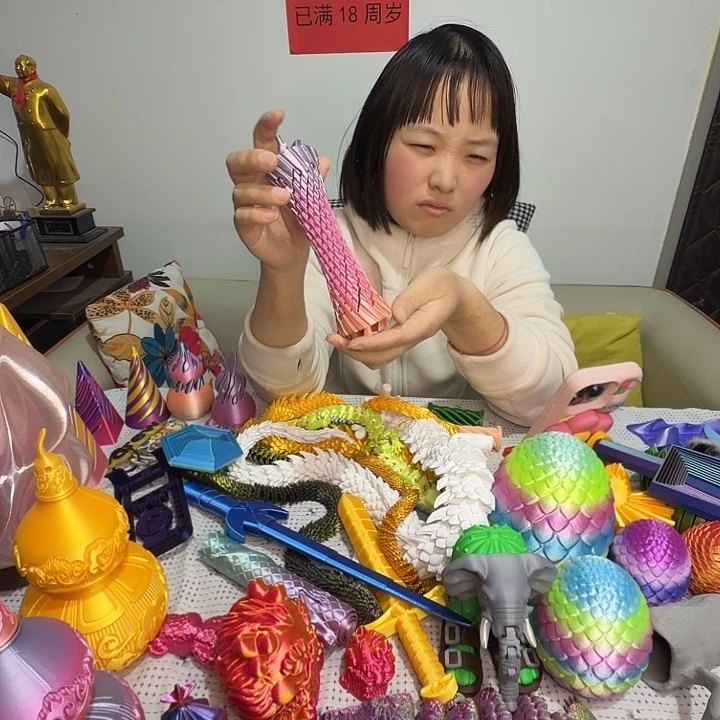 广州塔地标建筑3d打印推推乐