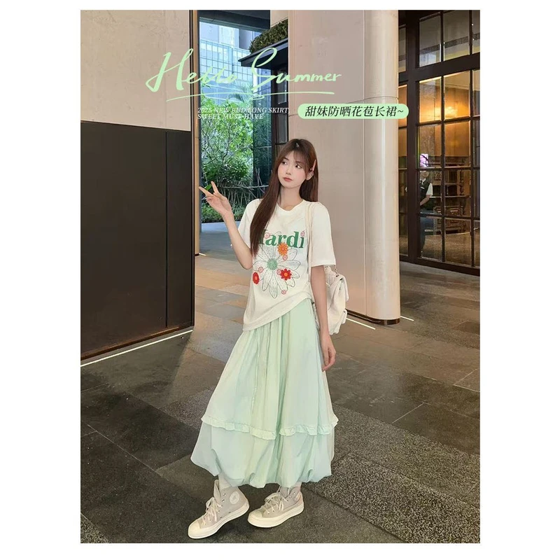 花苞长裙52018时尚休闲