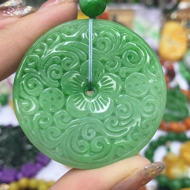 翡翠未镶嵌颈饰项链22