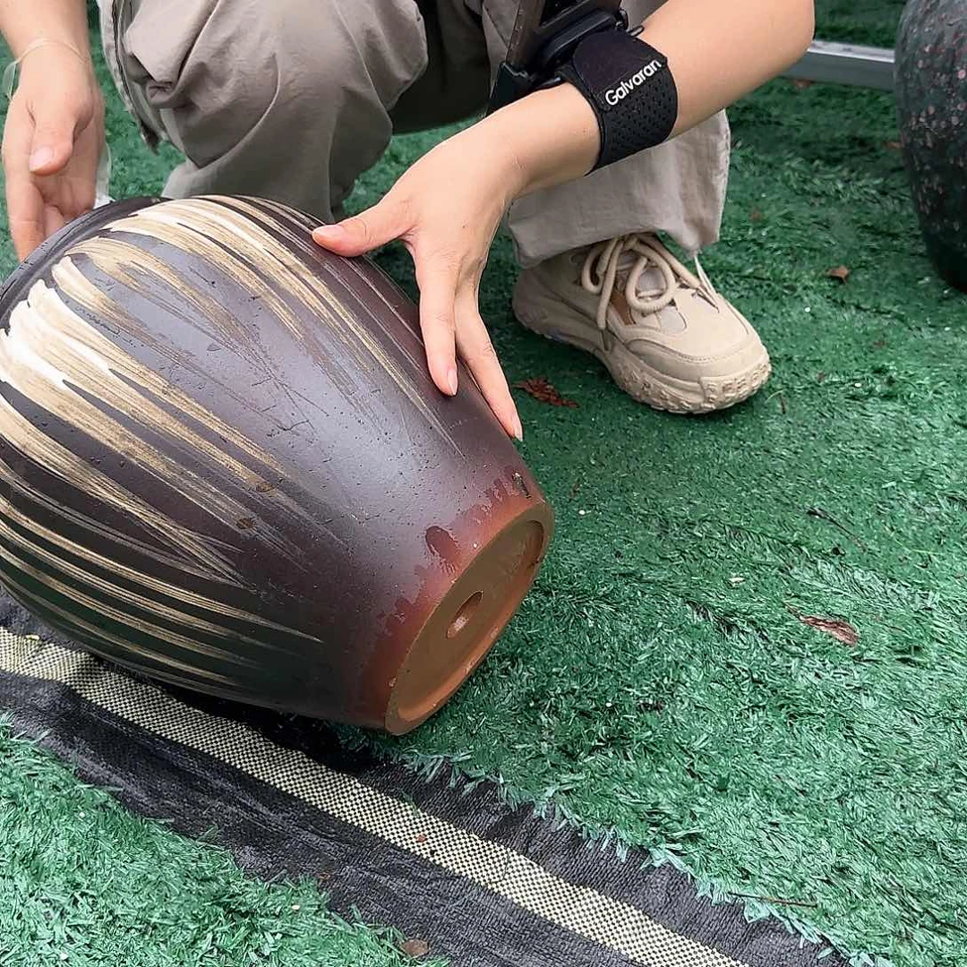 紫砂花盆王嫂花盆花盆0614-394高30口20