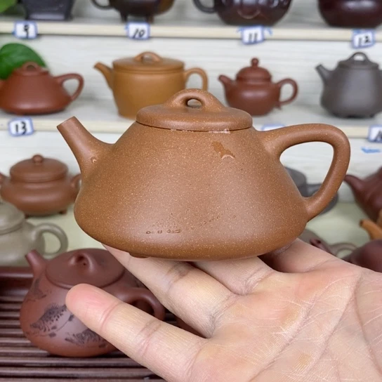 紫砂茶壶子冶石瓢200cc左右半手工