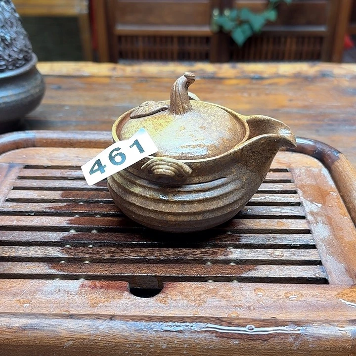 纯手工制作粗陶茶具