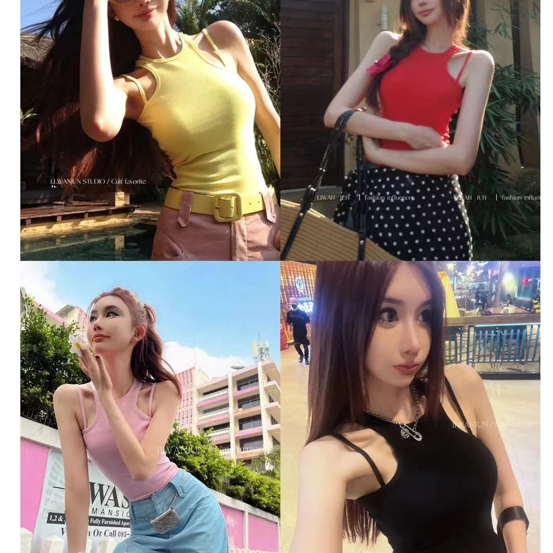 LI婉君【泰兰德多色背心】丁达尔穿搭瑜伽打底外穿背心LWJ24A1T013