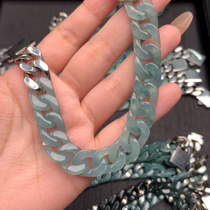 小***.翡翠未镶嵌手链004