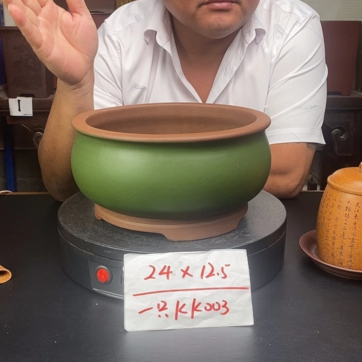 紫砂花盆货号一只KK003