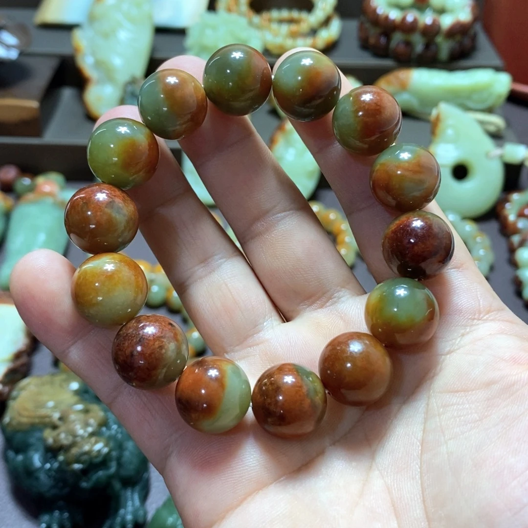 未镶嵌手链透闪石质玉手串