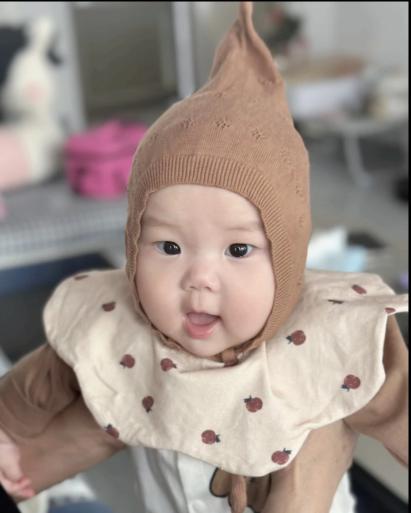 Joeykids✨薄薄针织精灵帽子可爱造型宝宝春秋