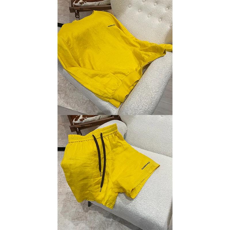 ZUOXIAOQI左小七雾羽麻料情侣套装F网红洋气炸街女装洋气衣服女