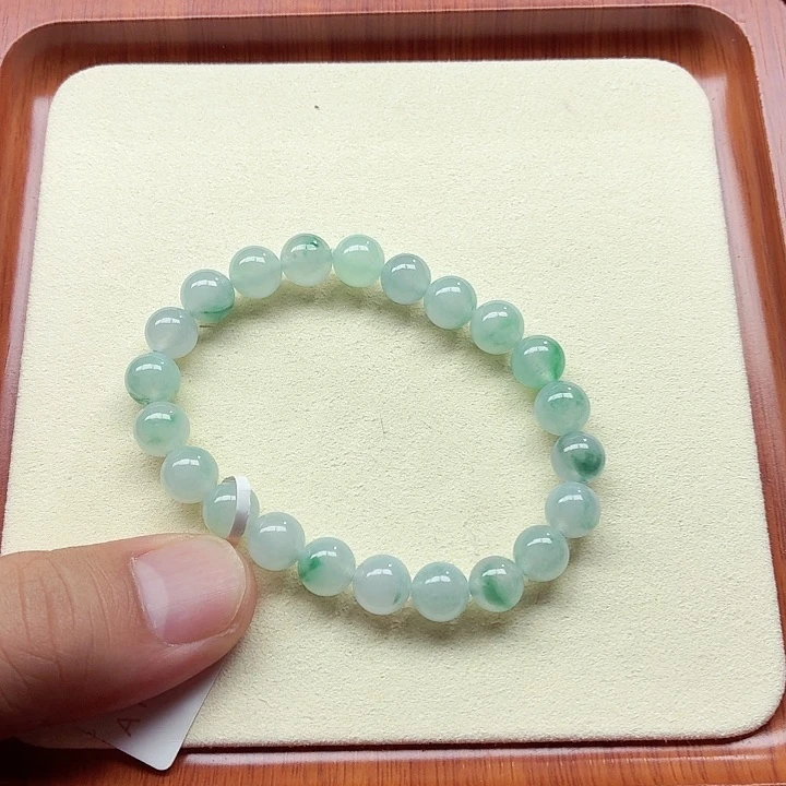 未镶嵌手链翡翠天然缅甸翡翠A货 卡8