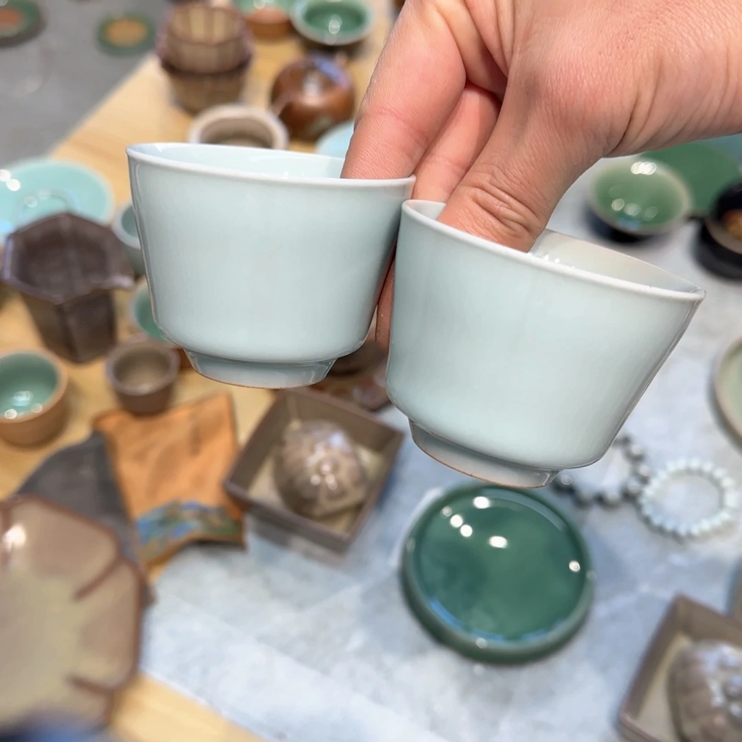 小金茶具青瓷茶器
