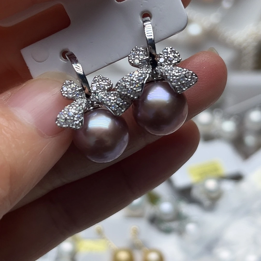 淡水珍珠未镶嵌耳钉